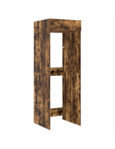 Mobiletto per lavatrice Rovere fumé 67,5 x 68 x 200 cm