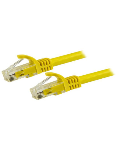StarTech.com Cavo patch CAT6 1,5 m - Filo di rame al 100% - Connettore antistrappo - Giallo