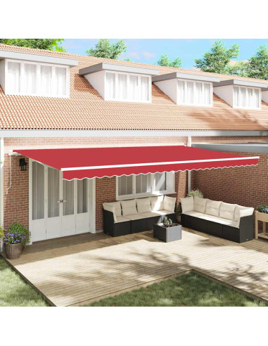 Telo di ricambio per tenda da sole Rosso 580 x 345 cm