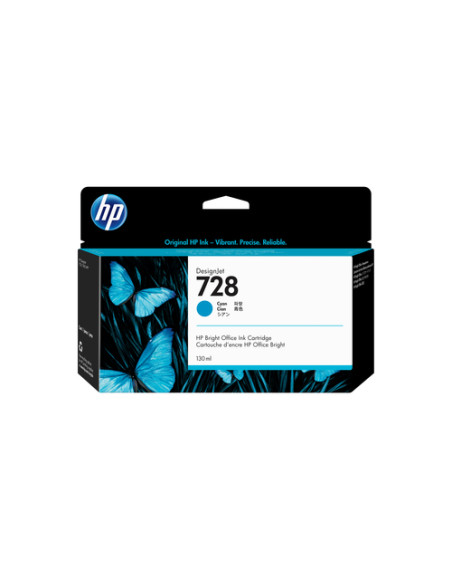 HP Cartuccia inchiostro ciano DesignJet 728, 130 ml