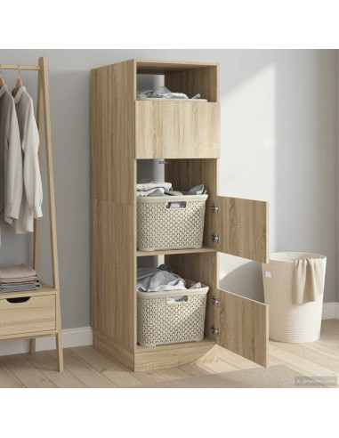 Mobile da lavanderia Sonoma 50 x 68 x 162 cm Legno multistrato