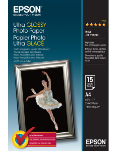 Epson Ultra Glossy Photo Paper - A4 - 15 Fogli