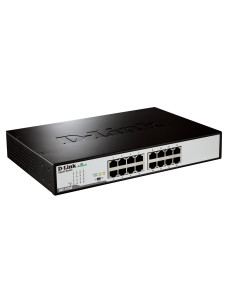 D-Link DGS-1016D/E switch di rete Non gestito Nero, Metallico