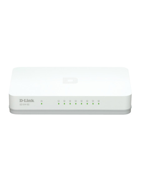 D-Link GO-SW-8G/E switch di rete Non gestito Gigabit Ethernet (10/100/1000) Bianco