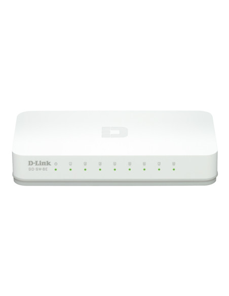 D-Link GO-SW-8E/E switch di rete Non gestito Fast Ethernet (10/100) Bianco