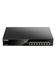 D-Link DGS-1008MP switch di rete Non gestito Gigabit Ethernet (10/100/1000) Supporto Power over Ethernet (PoE) 1U Nero