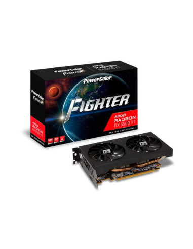 PowerColor AXRX 6500XT 4GBD6-DH/OC scheda video AMD Radeon RX 6500 XT 4 GB GDDR6