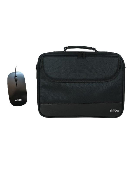 Nilox NOTEBAG 15.6 PRO + MOUSE USB 40,6 cm (16") Valigetta ventiquattrore Nero