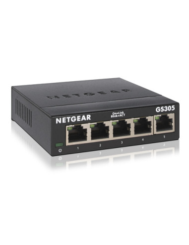 NETGEAR GS305 Non gestito L2 Gigabit Ethernet (10/100/1000) Nero