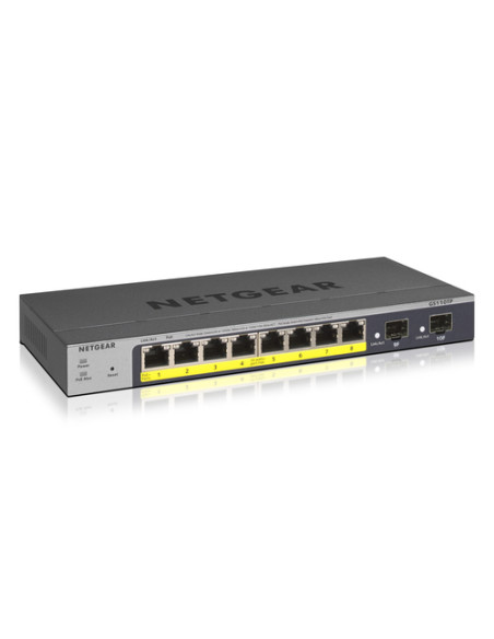 NETGEAR GS110TP Gestito L2/L3/L4 Gigabit Ethernet (10/100/1000) Supporto Power over Ethernet (PoE) Grigio