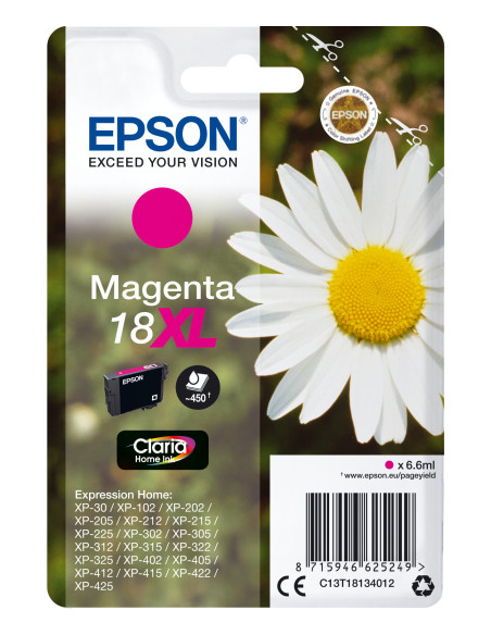 Epson Daisy Cartuccia Margherita Magenta Inchiostri Claria Home 18XL