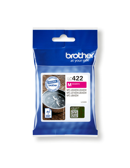 Brother LC422M cartuccia d'inchiostro 1 pz Originale Magenta