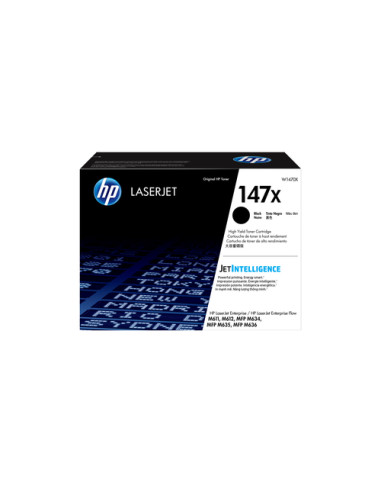HP LaserJet Cartuccia toner nero originale 147X ad alta capacità