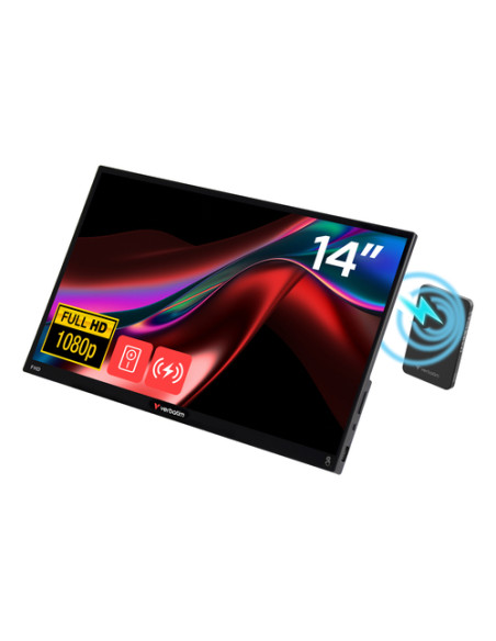 Verbatim 32088 TV e monitor portatile Nero 35,6 cm (14") LED 1920 x 1080 Pixel