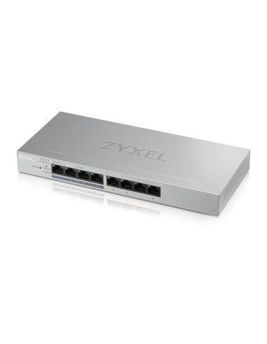 Zyxel GS1200-8HP v2 Gestito Gigabit Ethernet (10/100/1000) Supporto Power over Ethernet (PoE) Grigio