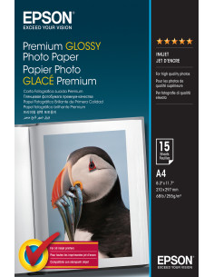 Epson Premium Glossy Photo Paper - A4 - 15 Fogli