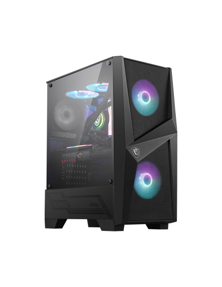 MSI MAG FORGE 100R computer case Midi Tower Nero, Trasparente