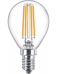 Philips Lampadina candela trasparente a filamento 60 W P45 E14