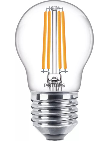 Philips Lampadina candela trasparente a filamento 60 W P45 E27