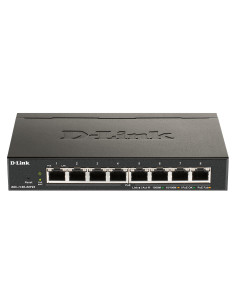 D-Link DGS-1100-08PV2 Gestito L2/L3 Gigabit Ethernet (10/100/1000) Supporto Power over Ethernet (PoE) Nero