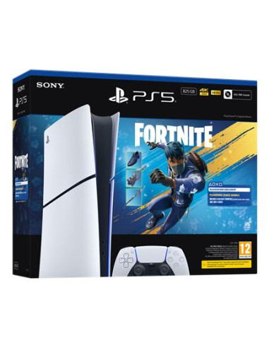 Sony PlayStation 5 Digital Edition - Fortnite Flowering Chaos Bundle 825 GB Wi-Fi Nero, Bianco
