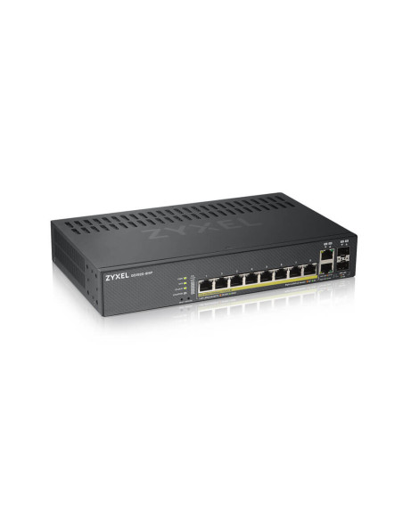 Zyxel GS1920-8HPV2 Gestito Gigabit Ethernet (10/100/1000) Supporto Power over Ethernet (PoE) Nero