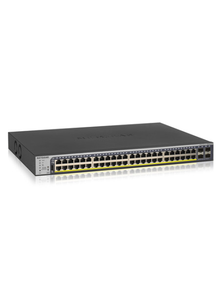 NETGEAR GS752TP-300EUS switch di rete Gestito L2/L3/L4 Gigabit Ethernet (10/100/1000) Supporto Power over Ethernet (PoE) 1U Nero