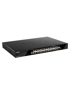 D-Link DGS-1520-28MP/E switch di rete Gestito L3 Gigabit Ethernet (10/100/1000) Supporto Power over Ethernet (PoE) 1U Nero