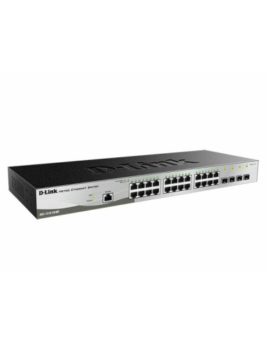 D-Link DGS-1210-28/ME/E switch di rete Gestito L2+ Gigabit Ethernet (10/100/1000) 1U Nero, Grigio