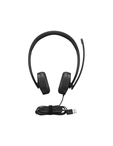 Lenovo 4XD1P83425 cuffia e auricolare Cablato A Padiglione Musica e Chiamate USB tipo A Nero
