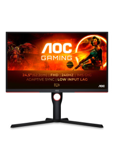 AOC G3 25G3ZM/BK Monitor PC 62,2 cm (24.5") 1920 x 1080 Pixel Full HD Nero, Rosso