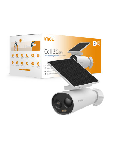 Imou Telecamera a batteria 2K (3MP) da esterno con pannello solare integrato
