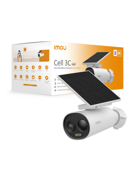 Imou Telecamera a batteria 2K (3MP) da esterno con pannello solare integrato