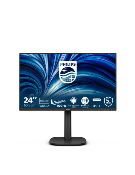 Philips Serie 3000 24B2N3200D/00 Monitor PC 61,2 cm (24.1") 1920 x 1200 Pixel WUXGA LCD Nero