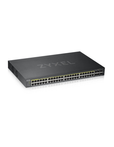 Zyxel GS1920-48HPV2 Gestito Gigabit Ethernet (10/100/1000) Supporto Power over Ethernet (PoE) Nero