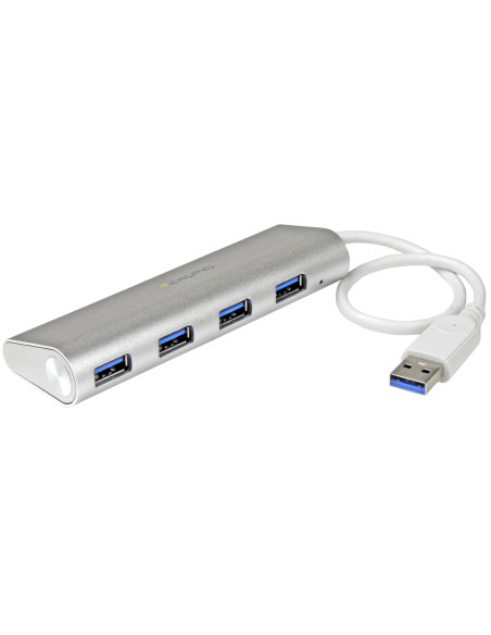 StarTech.com Hub USB a 4 porte, Da USB A a 4 porte USB-A, USB 5Gbps, design robusto, alimentazione via bus, hub USB 3.0 portatil