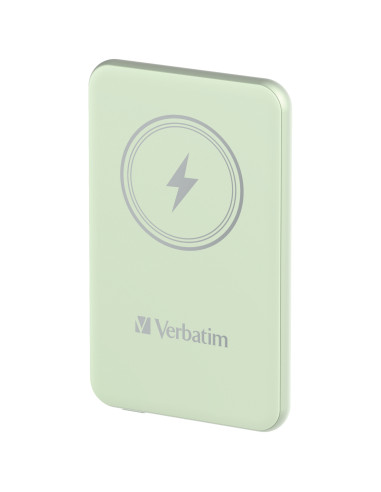 Verbatim Charge 'n' Go Polimeri di litio (LiPo) 5000 mAh Carica wireless Verde