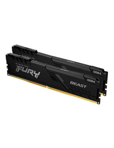 Kingston Technology FURY Beast 32GB 3200MT/s DDR4 CL16 DIMM (Kit da 2) 1Gx8 Black