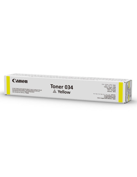 Canon 034 cartuccia toner 1 pz Originale Giallo