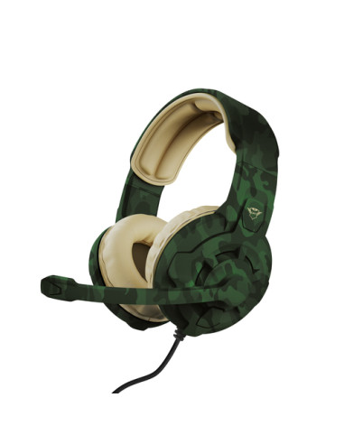 Trust GXT 411C Radius Auricolare Cablato A Padiglione Gaming Beige, Nero, Verde