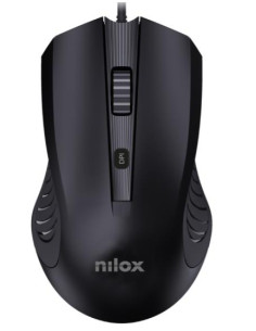 Nilox MOUSB1013 mouse Ufficio USB tipo A Ottico 2400 DPI