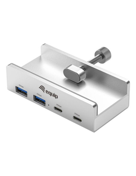 Equip 128967 hub di interfaccia USB 3.2 Gen 1 (3.1 Gen 1) Type-A 5000 Mbit/s Alluminio