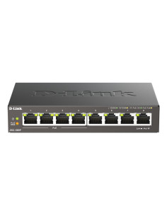 D-Link DGS-1008P/E switch di rete Non gestito L2 Gigabit Ethernet (10/100/1000) Supporto Power over Ethernet (PoE) Desktop Nero