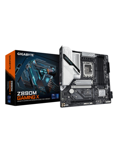 GIGABYTE Scheda madre Z890M GAMING X - Supporta CPU Intel Core Ultra (Serie 2), 8+1+2 fasi VRM, fino a 8800MHz DDR5 (OC), 1xPCIe