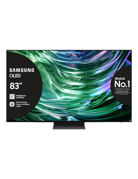Samsung TV OLED 4K 83” QE83S90DAEXZT Smart TV Wi-Fi Graphite Black 2024, Processore NQ4 AI GEN2, Self-illuminating pixels, Las