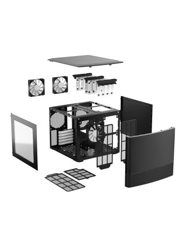FRACTAL CASE MINI ITX NODE 804 BLACK FD-CA-NODE-804-BL-W