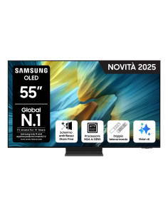 Samsung OLED AI TV 55" QE55S95FATXZT 4K, Processore NQ4 AI Gen3, 4K AI Upscaling Pro, Glare Free, OLED HDR Pro, Dolby Atmos & OT