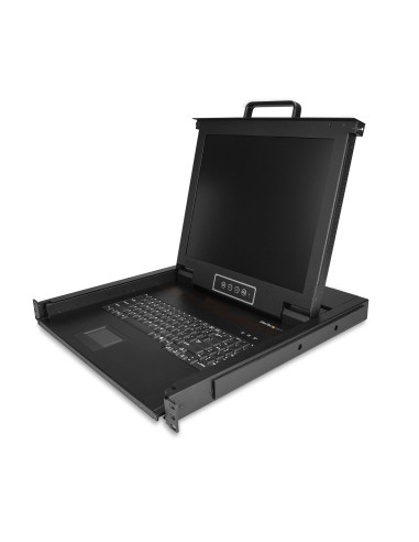 StarTech.com Console KVM per Armadio Rack - Monitor LCD 17" - KVM Switch VGA a 1 porta - Montabile a Rack - Cassetto KVM univers