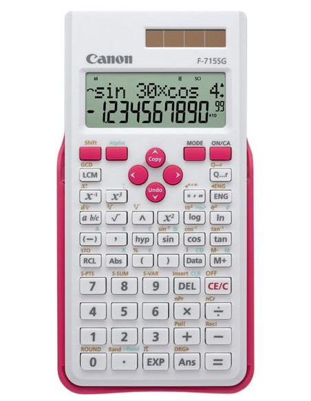 Canon F-715SG calcolatrice Tasca Calcolatrice scientifica Rosa, Bianco