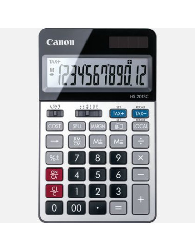 Canon HS-20TSC calcolatrice Desktop Calcolatrice finanziaria Nero, Argento